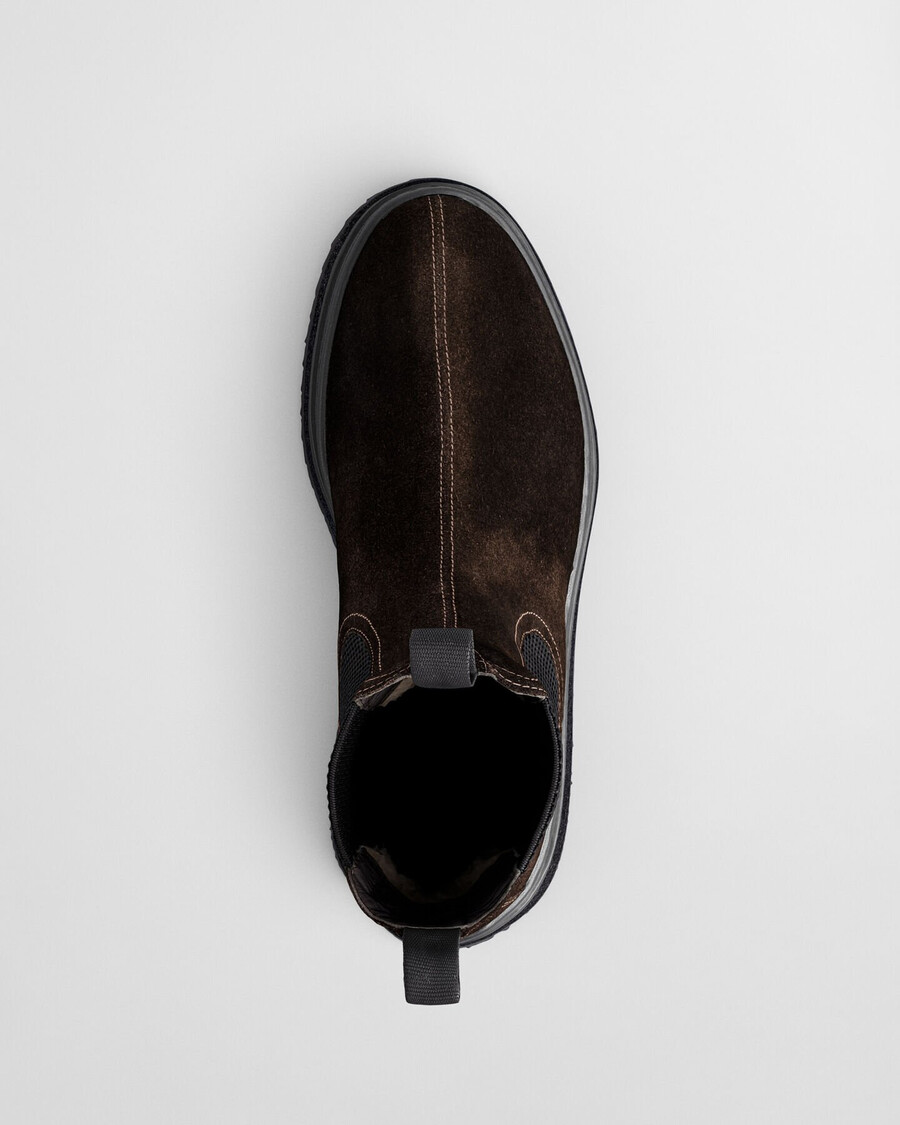 blitown chelsea boots aus wildleder – dunkelbraun