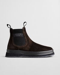 blitown chelsea boots aus wildleder – dunkelbraun
