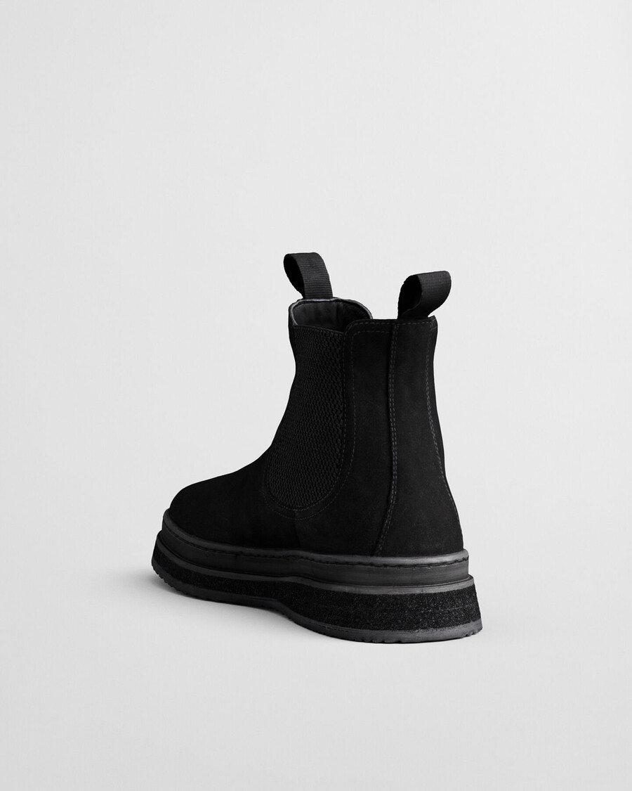 blitown chelsea boots aus wildleder – schwarz