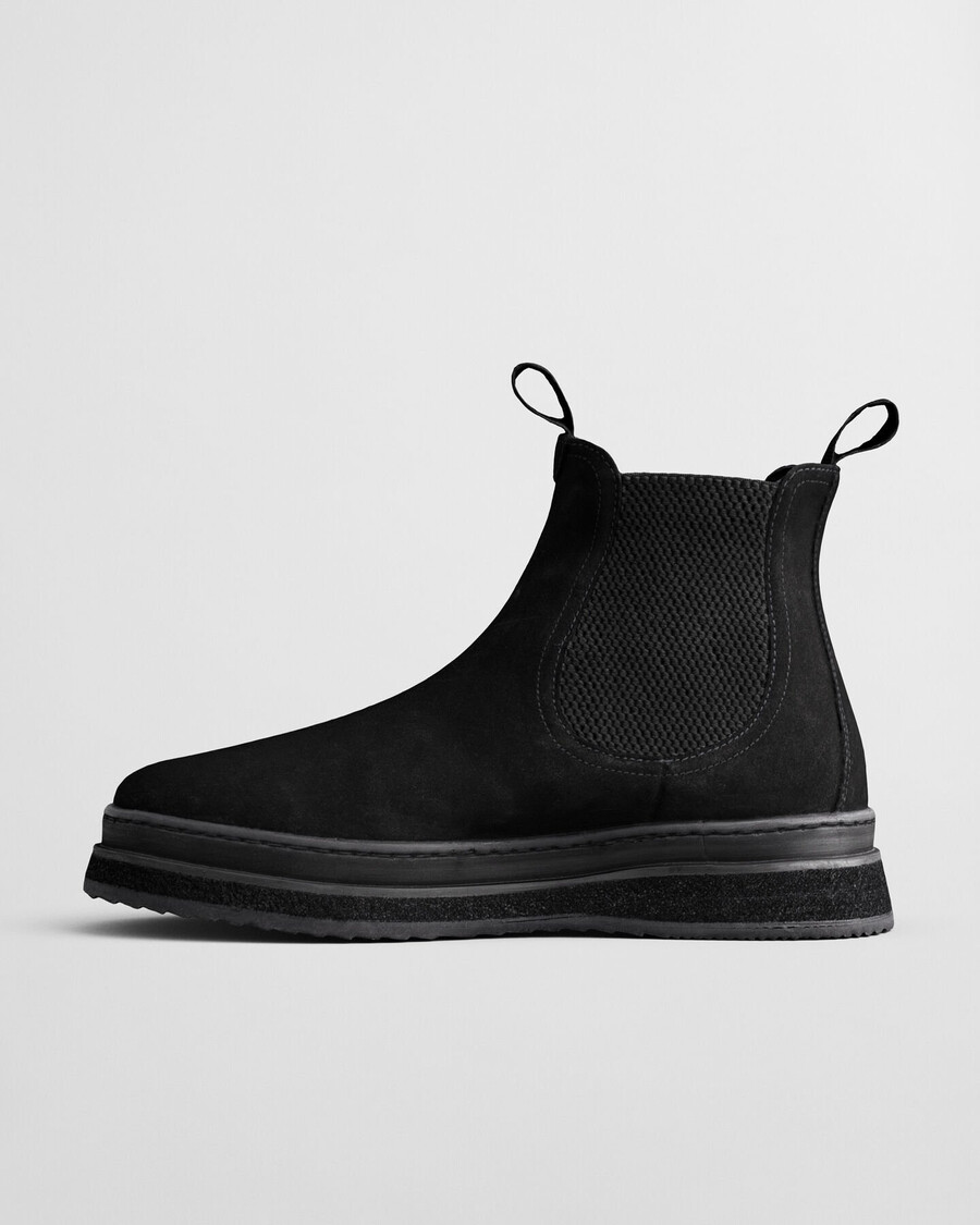 blitown chelsea boots aus wildleder – schwarz