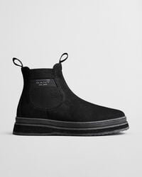 blitown chelsea boots aus wildleder – schwarz