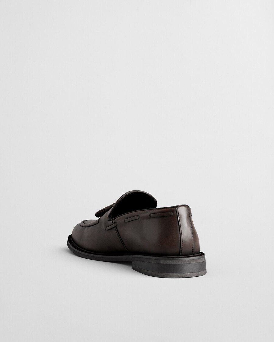 lozham lederslipper – dunkelbraun