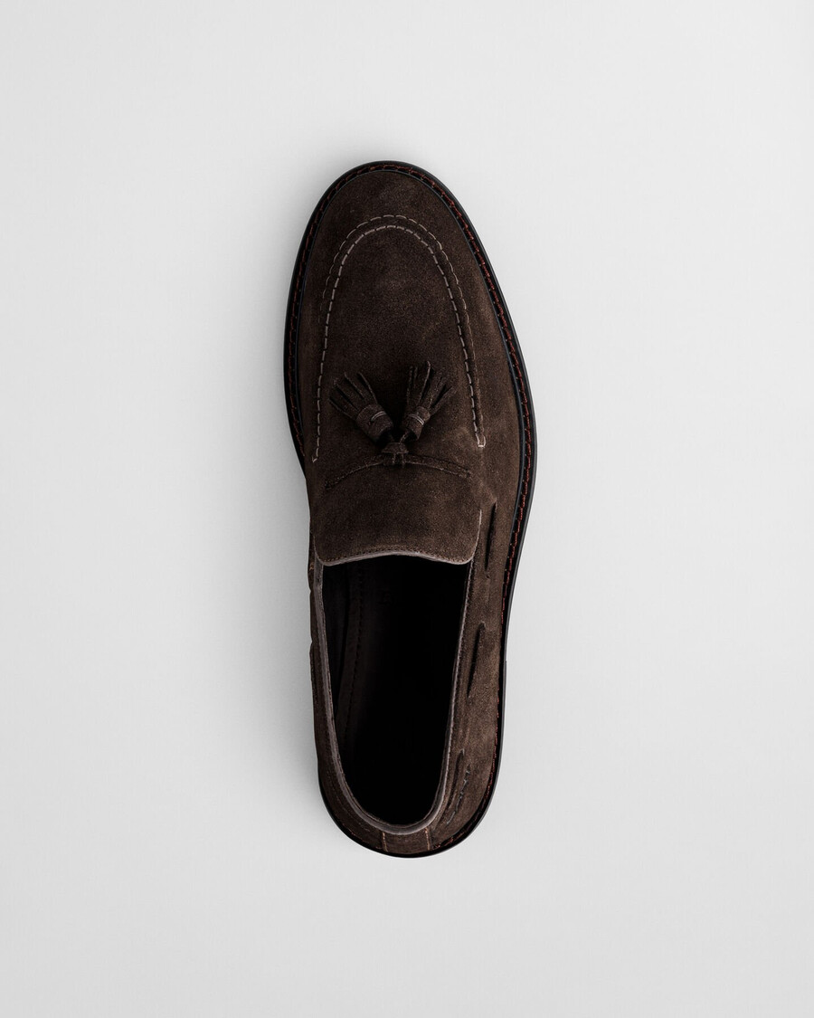 lozham wildleder-loafer – dunkelbraun