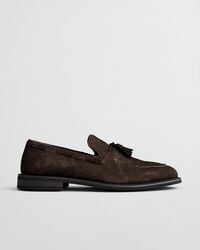 lozham wildleder-loafer – dunkelbraun