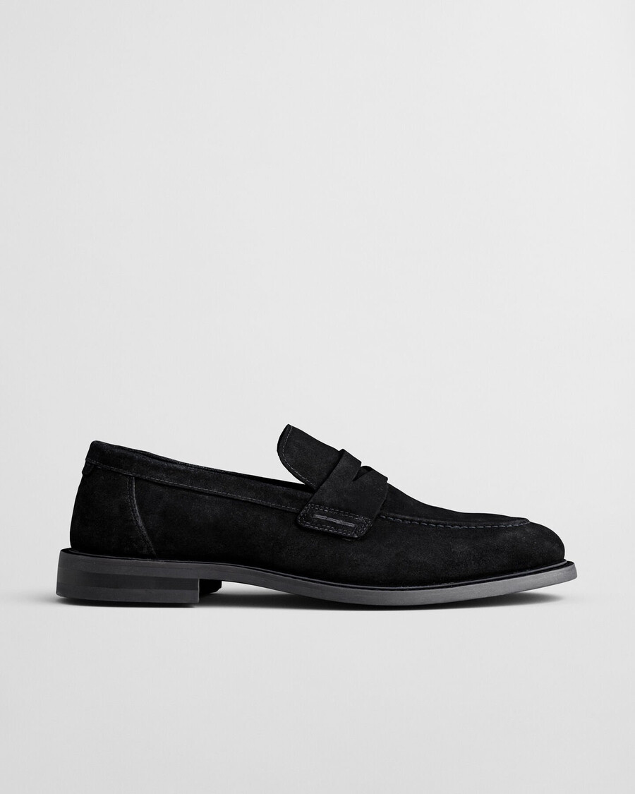 lozham wildleder-loafer – schwarz
