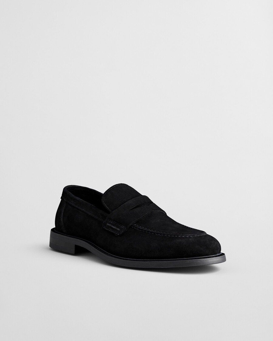 lozham wildleder-loafer – schwarz