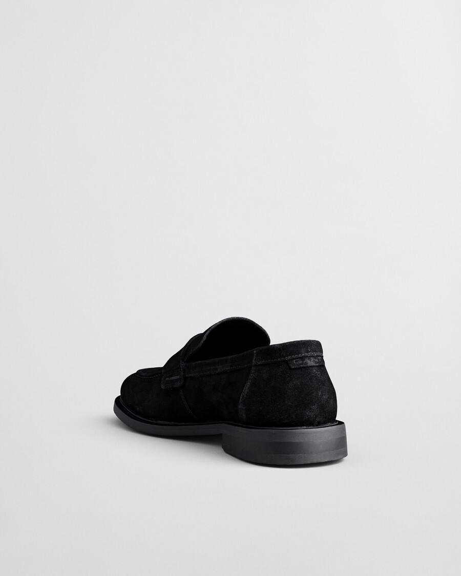 lozham wildleder-loafer – schwarz