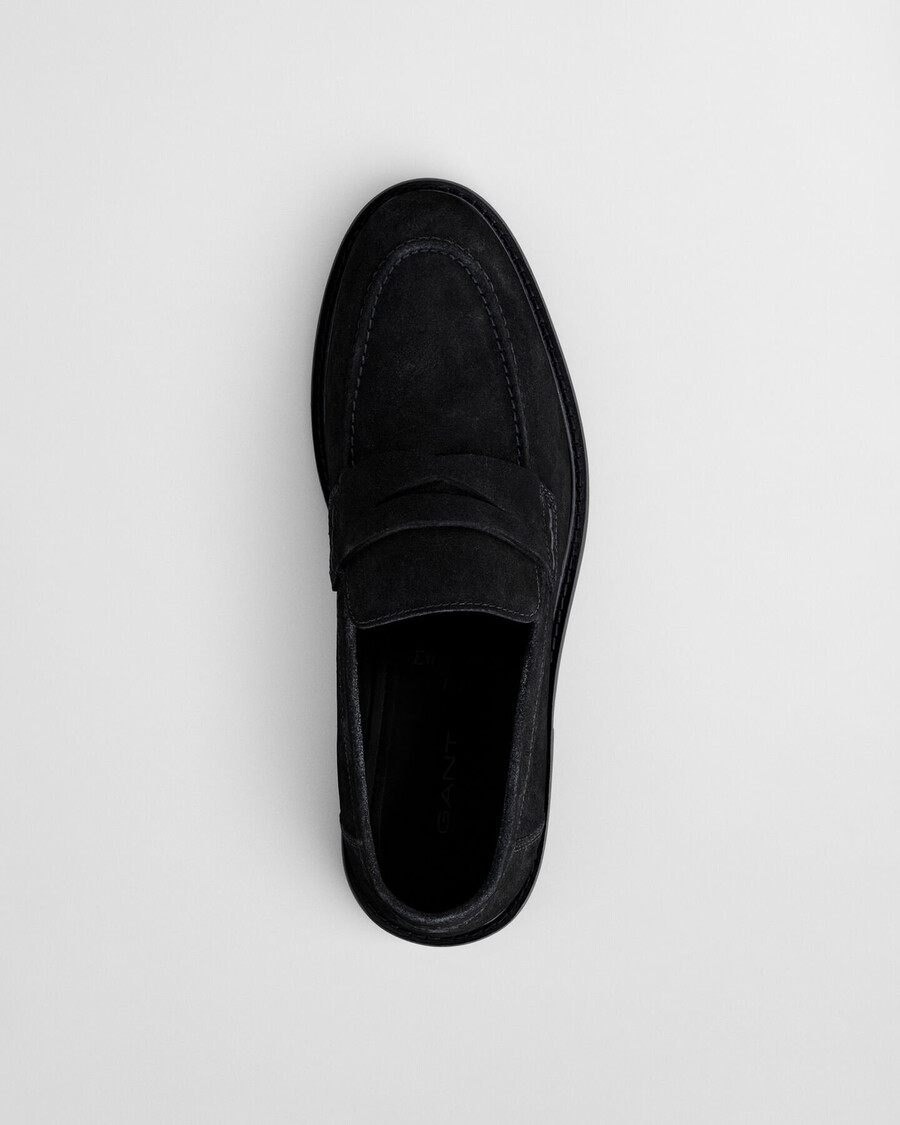 lozham wildleder-loafer – schwarz