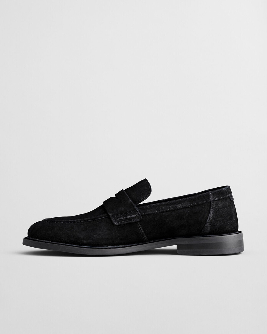 lozham wildleder-loafer – schwarz