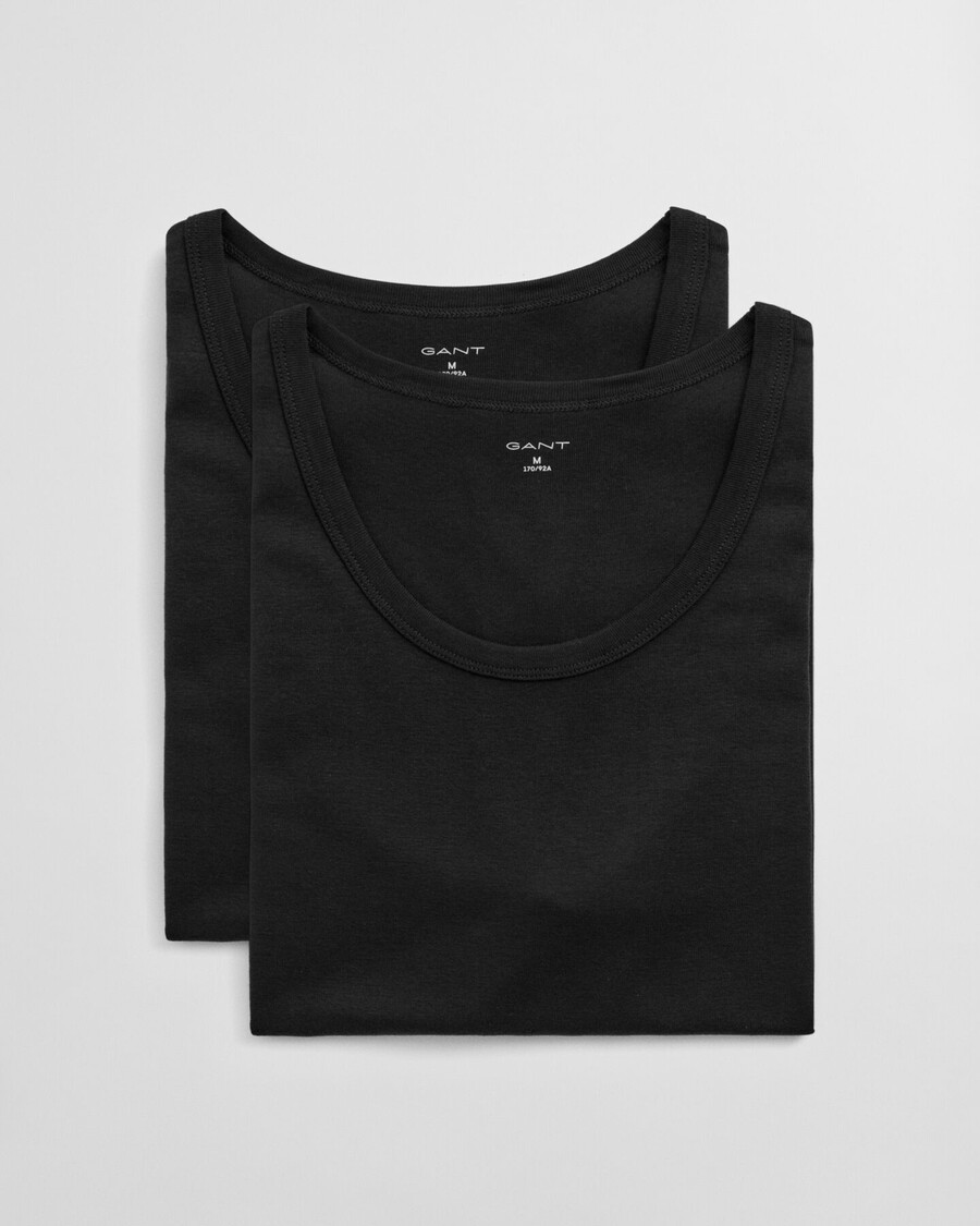 2er-pack tanktops – schwarz