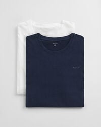 2er-pack rundhals-t-shirts – marineblauweiß