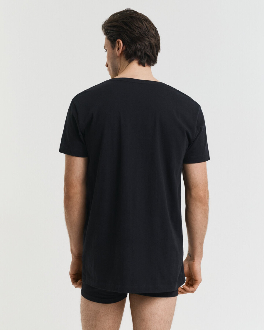 2er-pack rundhals-t-shirts – schwarzweiß