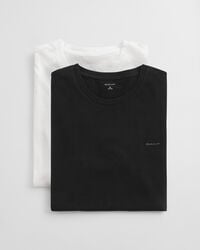 2er-pack rundhals-t-shirts – schwarzweiß