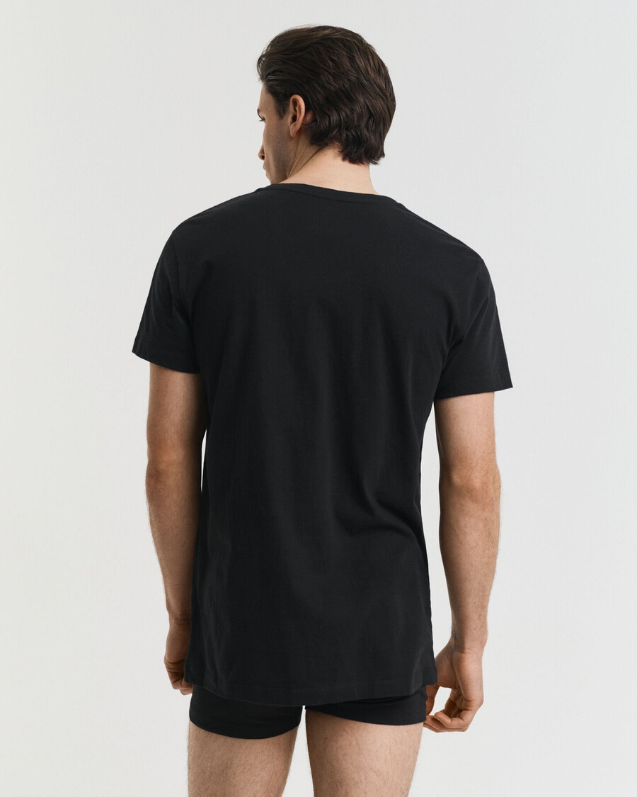 2er-pack v-ausschnitt-t-shirts – schwarzweiß