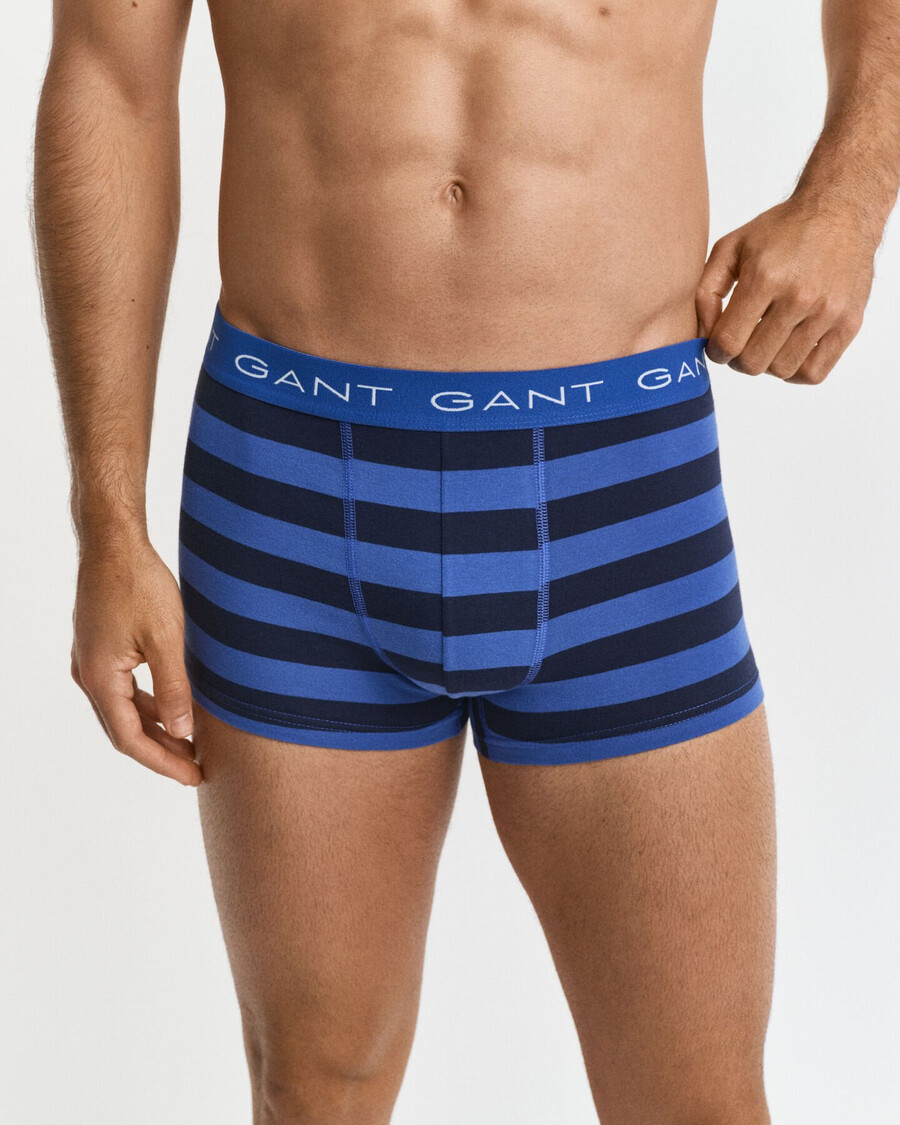 3er-pack gestreifte badehosen – sattes blau