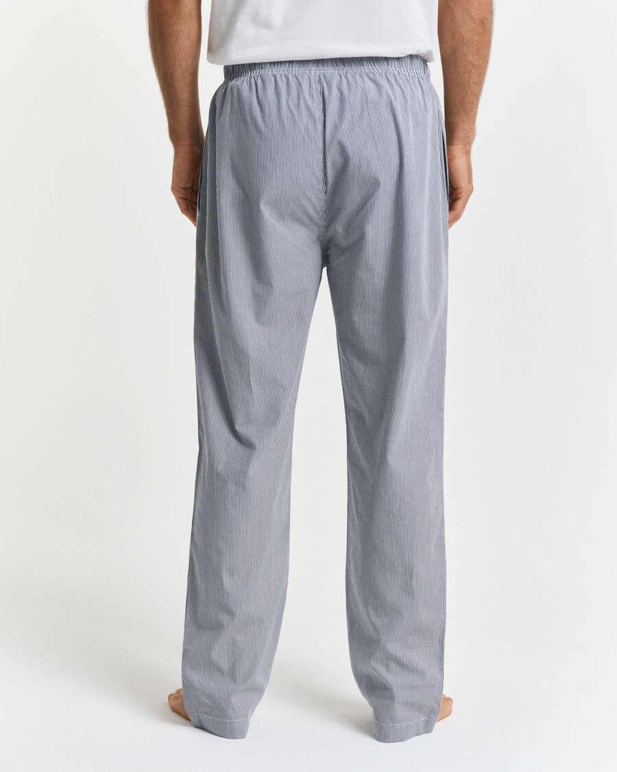 gestreifte popeline-pyjamahose – persischblau