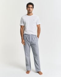gestreifte popeline-pyjamahose – persischblau