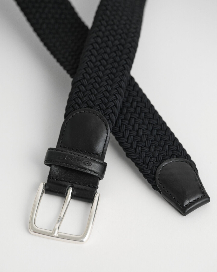 geflochtener elastischer gürtel - schwarz