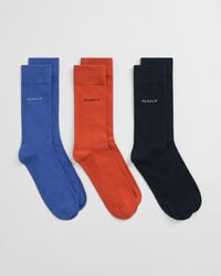 3er-pack weiche baumwollsocken – sattes blau