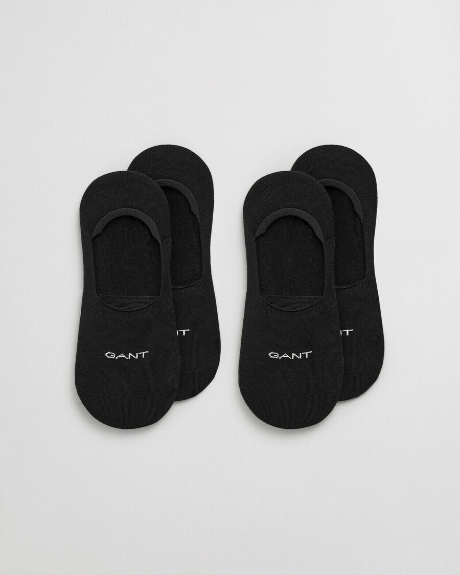 2er-pack unsichtbare socken – schwarz