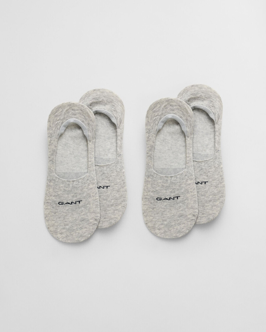 2er-pack unsichtbare socken – hellgrau meliert