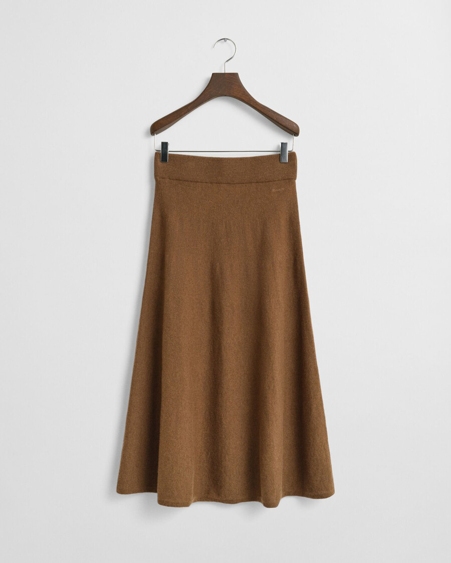 superfeiner lammwollrock – warmes khaki