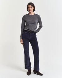 ausgestellte cordjeans – abendblau