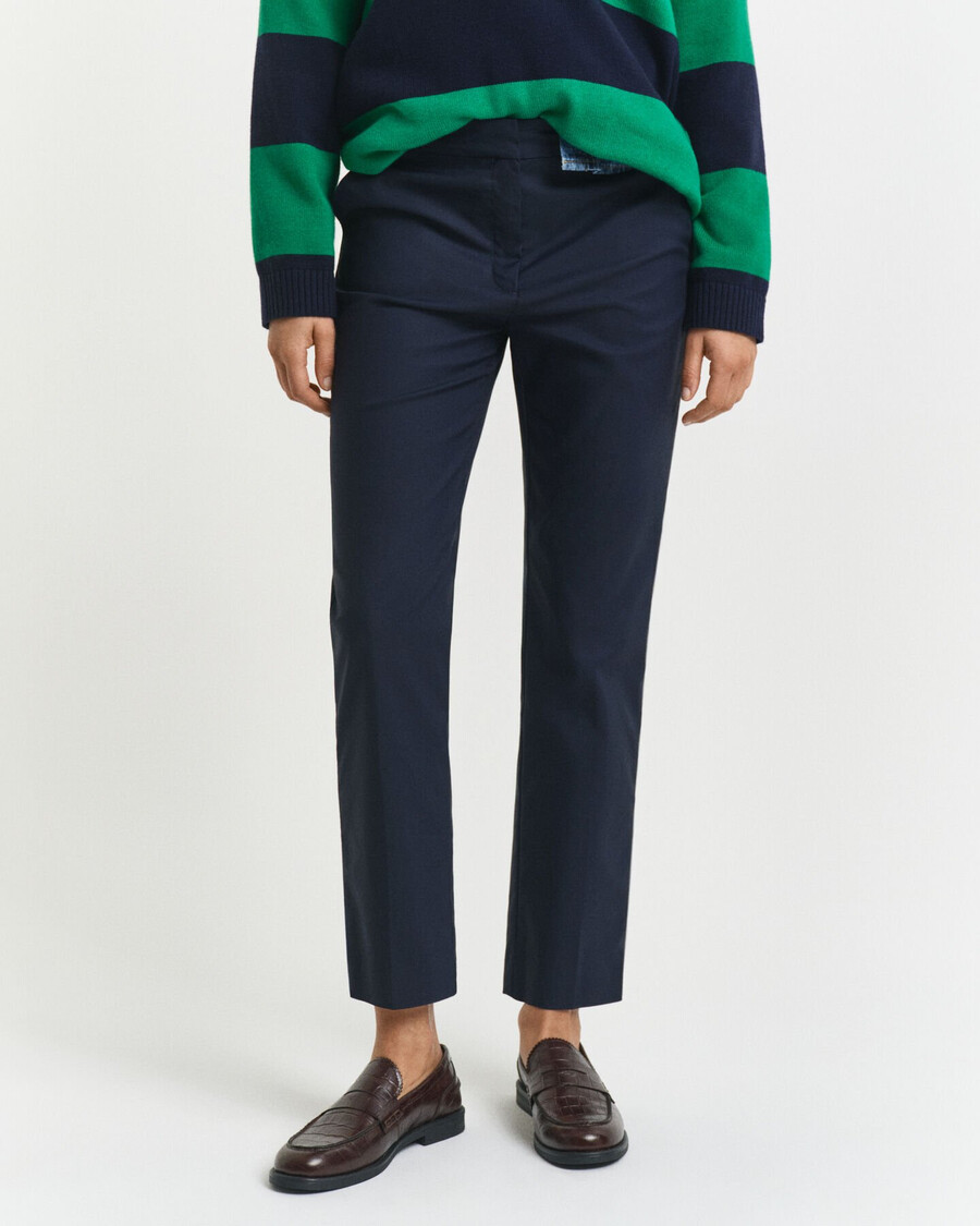 schmale zigarettenhose – abendblau