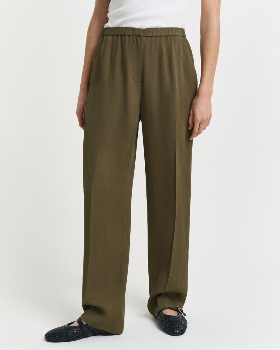 fluid pants – moosgrün