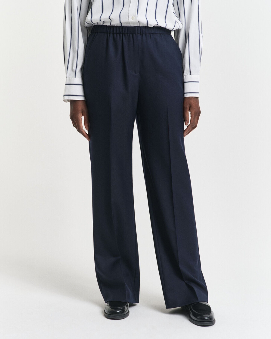 schlupfhose aus wollmischung – abendblau