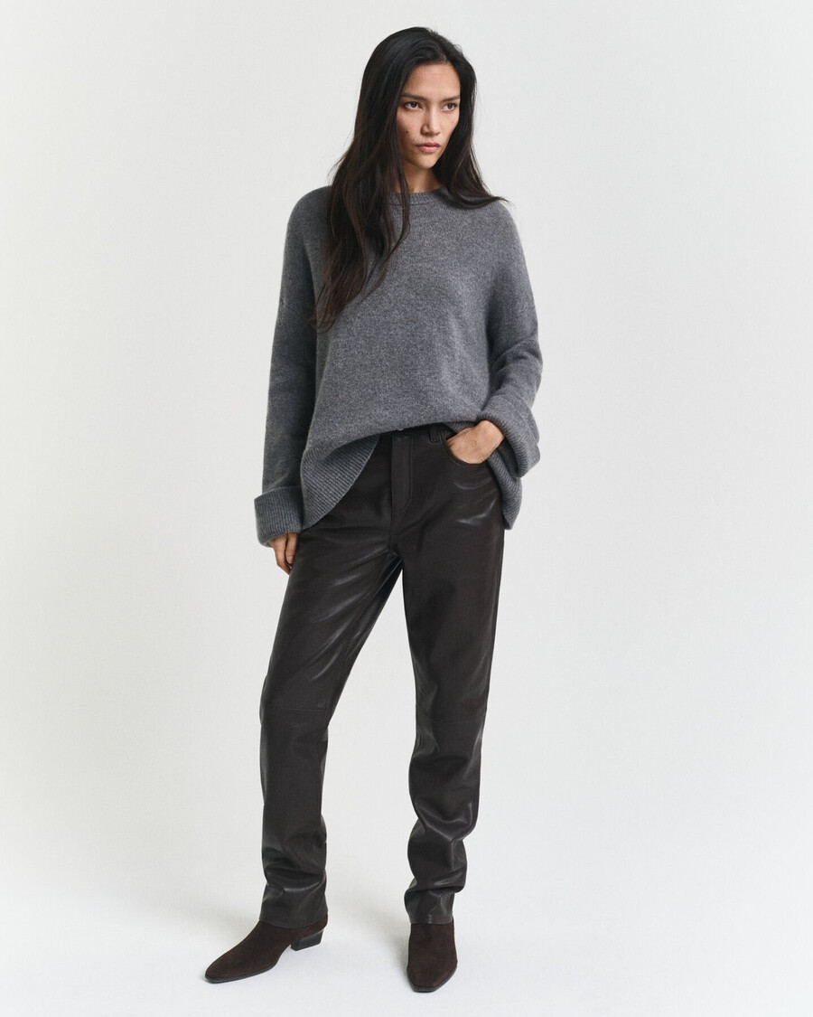 lederhose mit 5 taschen – dunkelbraun