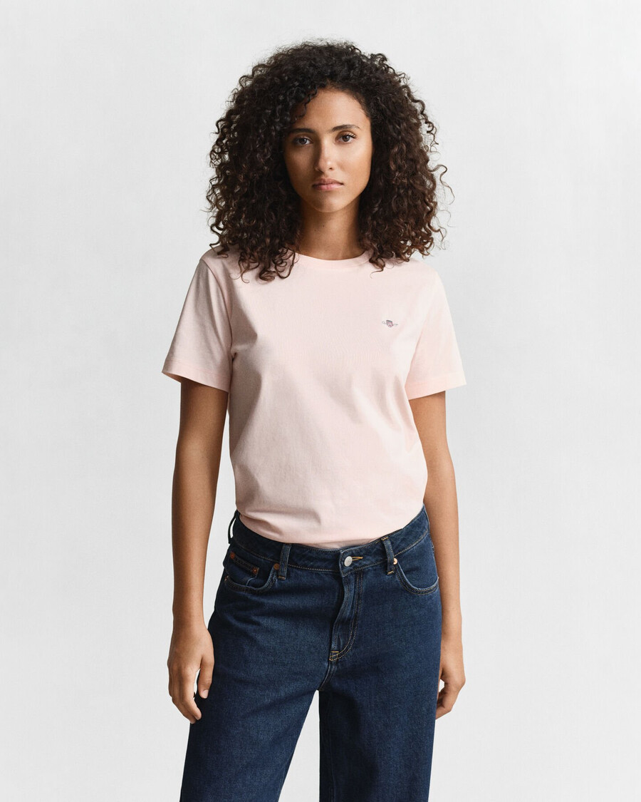 shield t-shirt – aprikosenrosa