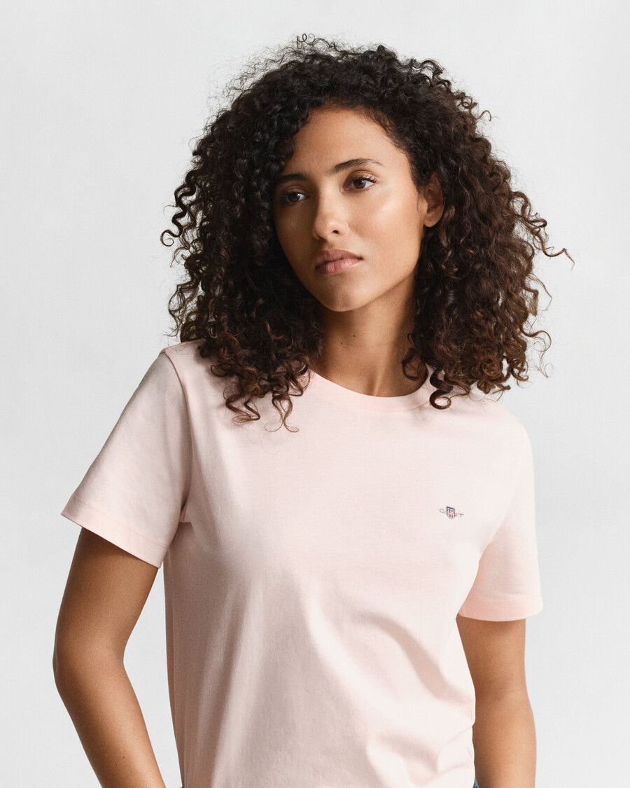 shield t-shirt – aprikosenrosa