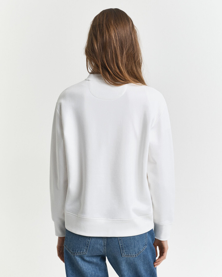 shield half zip sweatshirt – eierschale