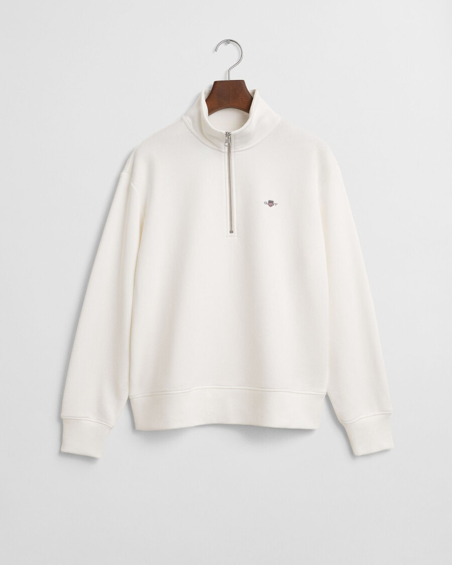 shield half zip sweatshirt – eierschale