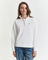 shield half zip sweatshirt – eierschale