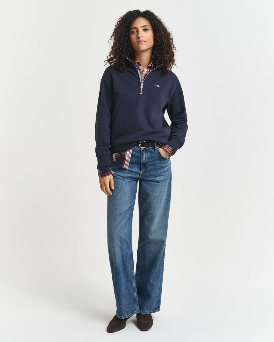 shield half zip sweatshirt – abendblau