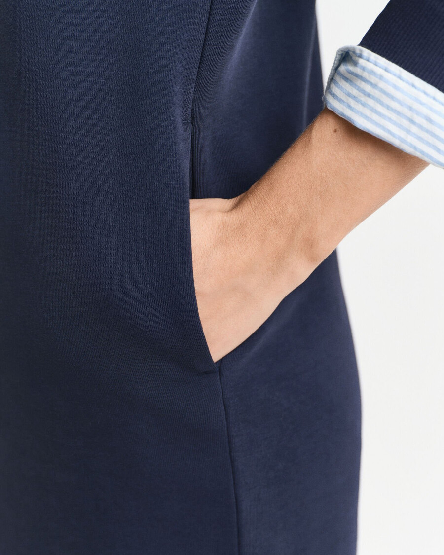 sweatshirtkleid mit rundhalsausschnitt von shield - abendblau