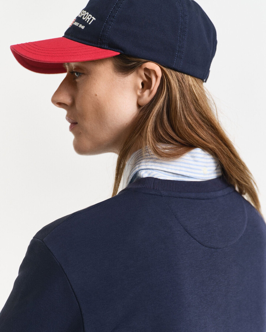 sweatshirtkleid mit rundhalsausschnitt von shield - abendblau