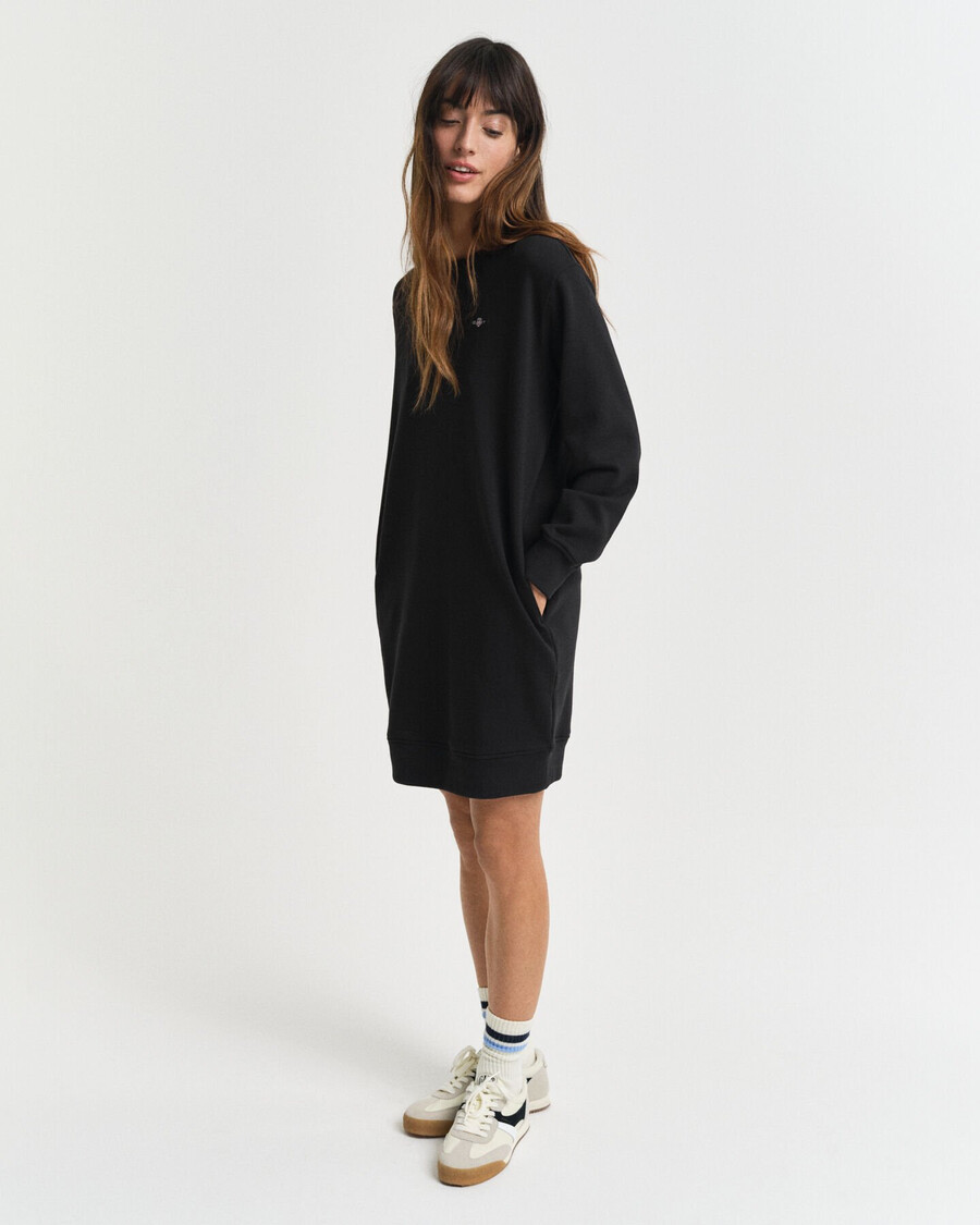 sweatshirt mit rundhalsausschnitt von shield – schwarz
