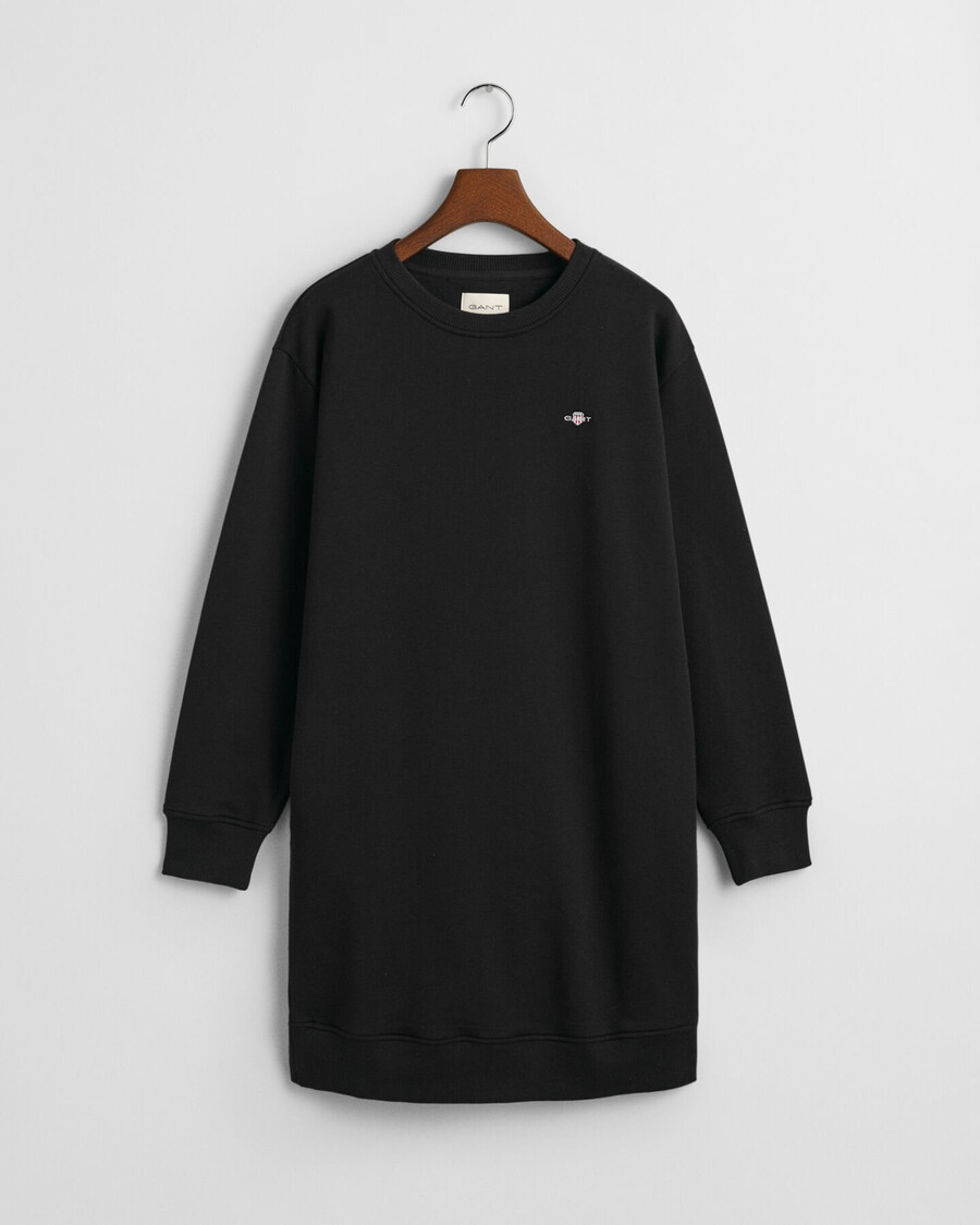 sweatshirt mit rundhalsausschnitt von shield – schwarz