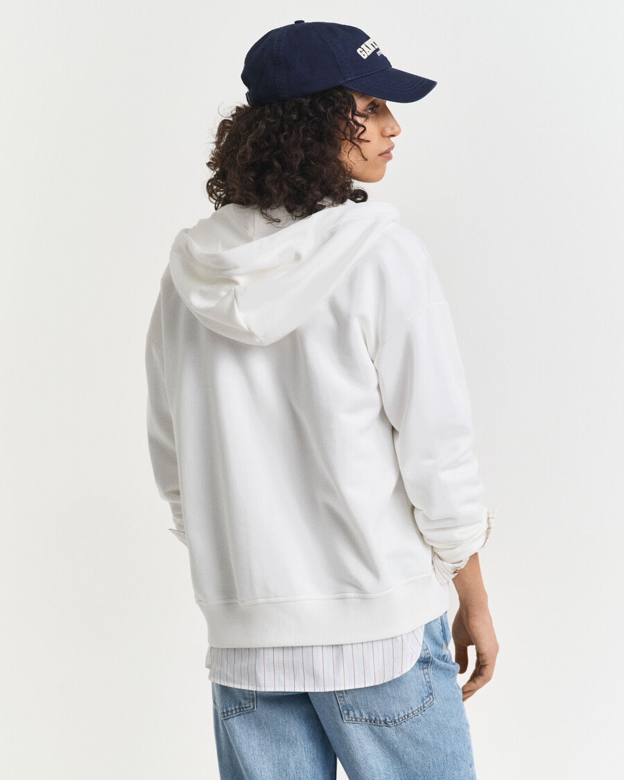 shield zip hoodie – eierschale