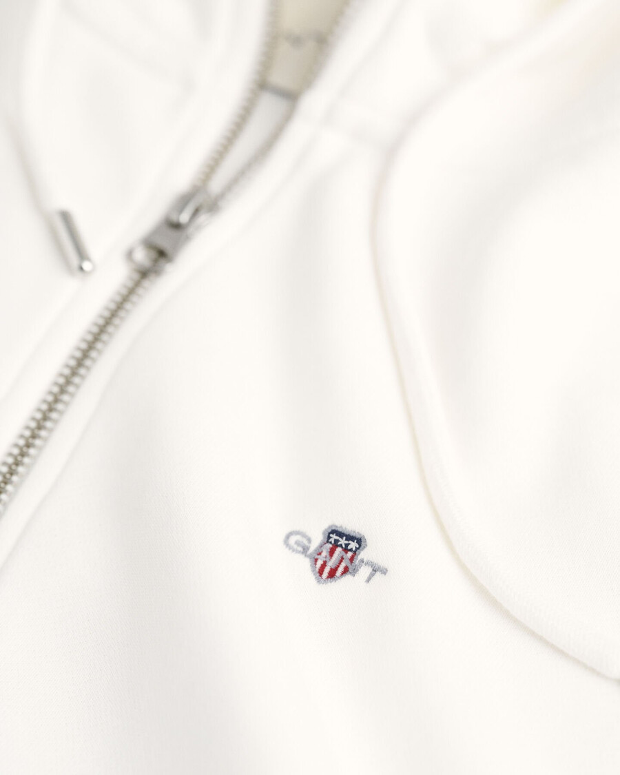 shield zip hoodie – eierschale