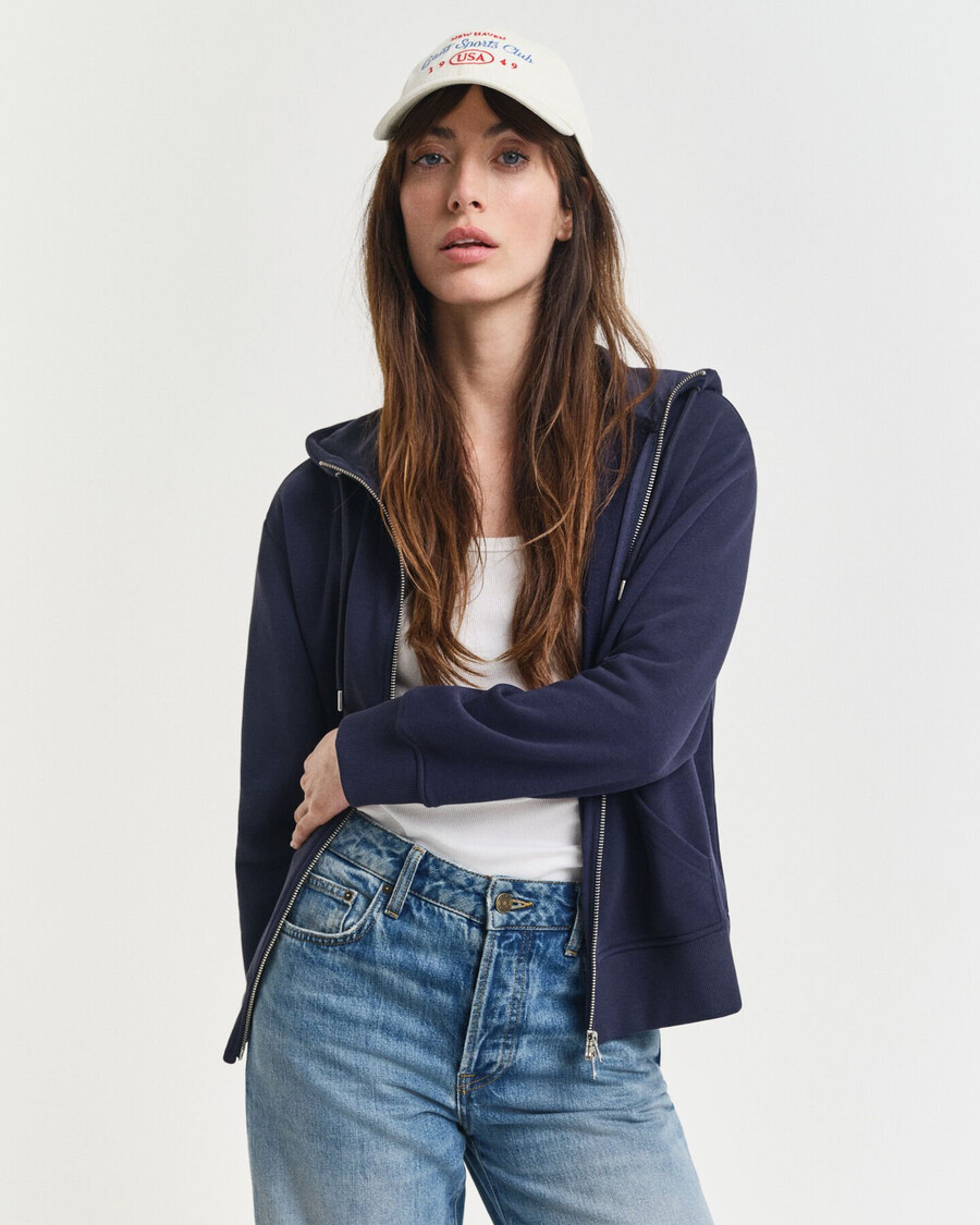 shield zip hoodie – abendblau