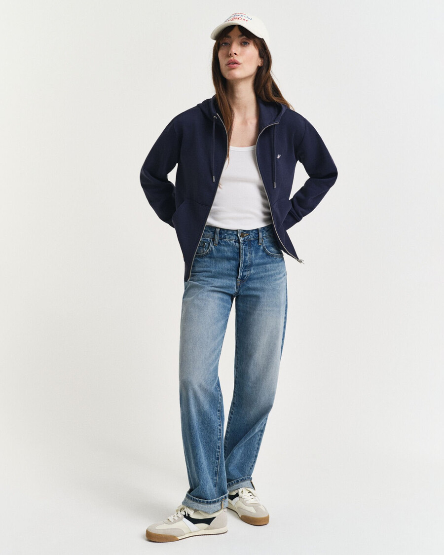 shield zip hoodie – abendblau