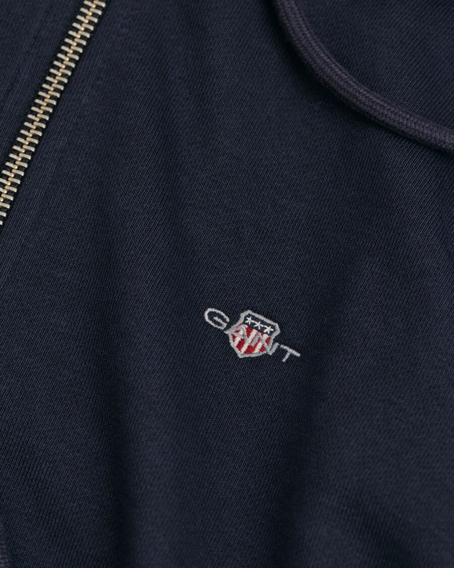 shield zip hoodie – abendblau