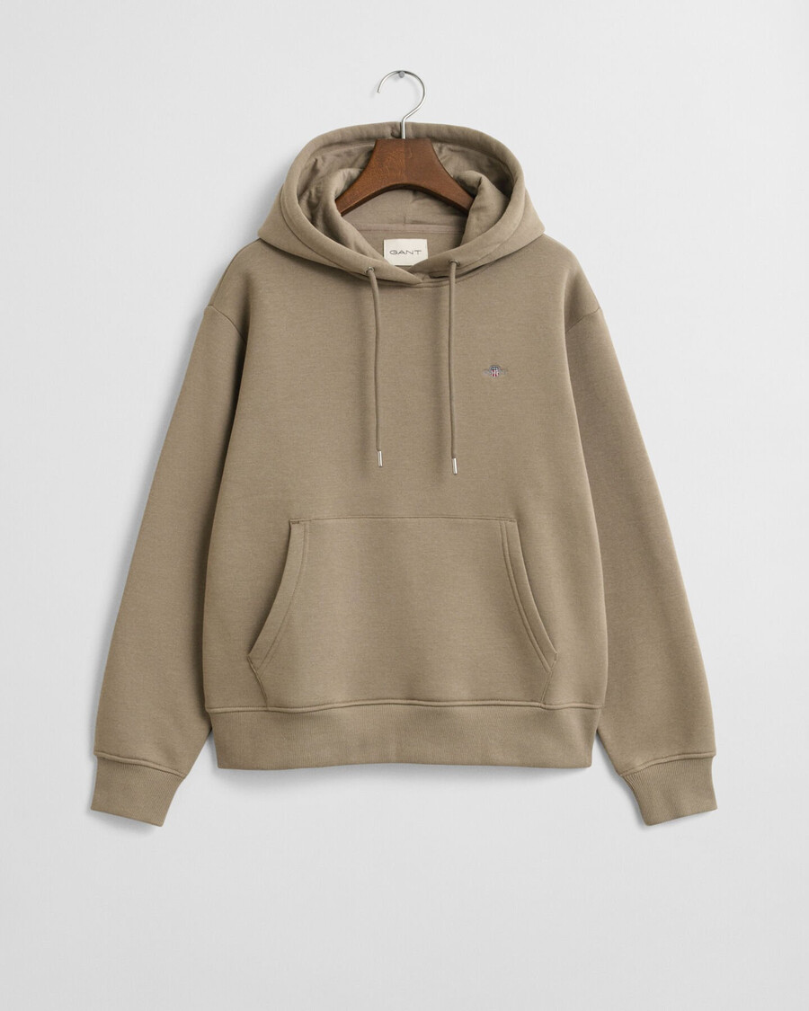 shield hoodie – taupe beige