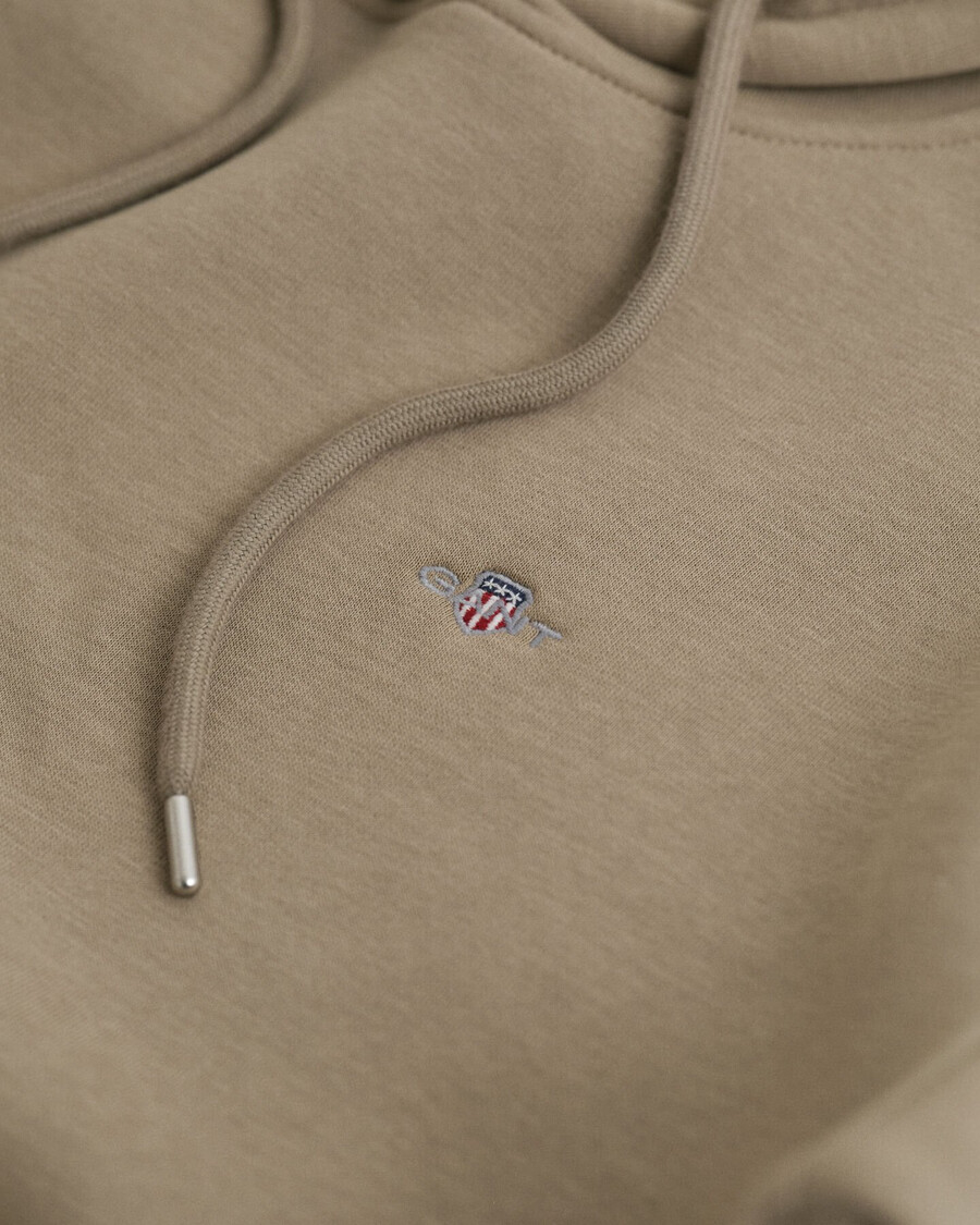 shield hoodie – taupe beige