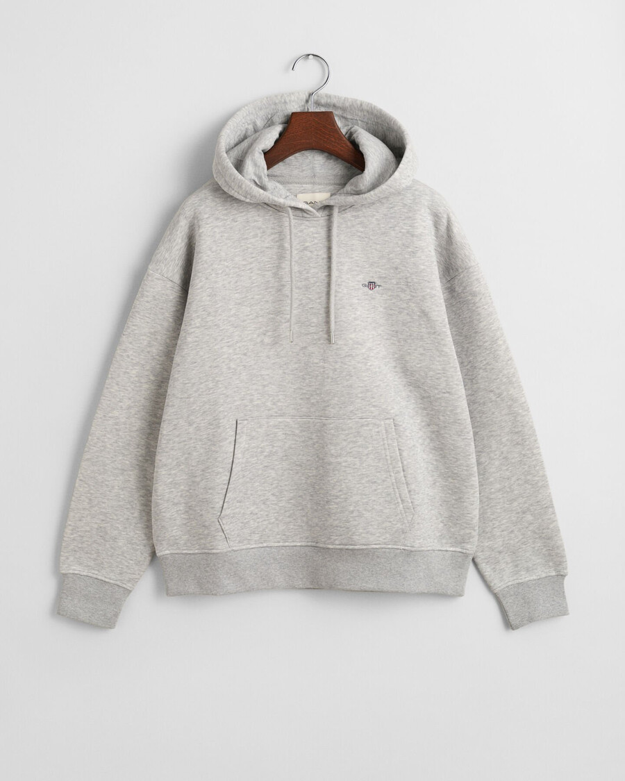 shield hoodie - hellgrau meliert