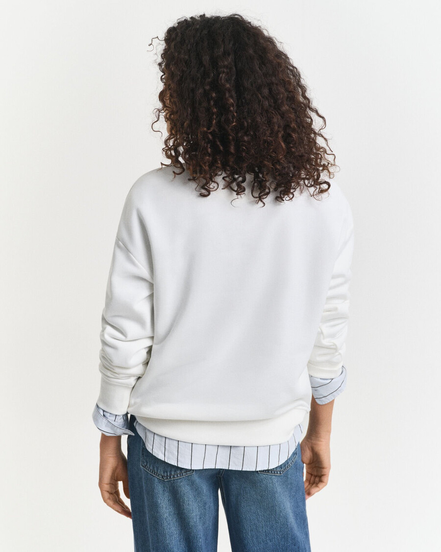 shield rundhals-sweatshirt – eierschale